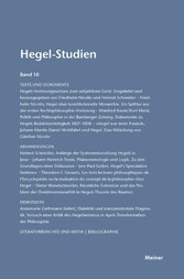 Hegel-Studien Band 10