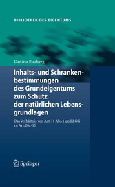 Inhalts- und Schrankenbestimmungen des Grundeigentums zum Schutz der natürlichen Lebensgrundlagen