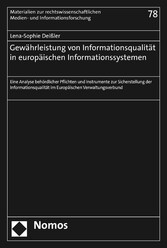 Gewährleistung von Informationsqualität in europäischen Informationssystemen