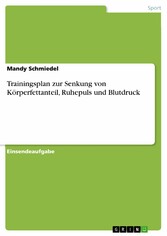 Trainingsplan zur Senkung von Körperfettanteil, Ruhepuls und Blutdruck