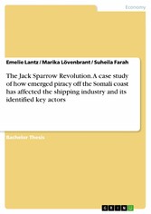 The Jack Sparrow Revolution. A case study of how emerged piracy off the Somali coast has affected the shipping industry and its identified key actors