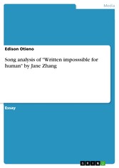 Song analysis of 'Written imposssible for human' by Jane Zhang