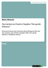 Das Lachen in Charles Chaplins 'Der große Diktator'