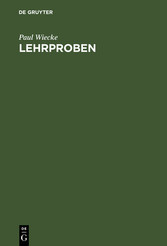 Lehrproben