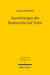 Auswirkungen des Baubetriebs auf Dritte