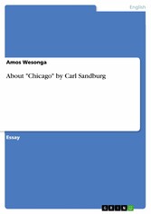 About 'Chicago' by Carl Sandburg