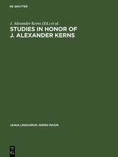 Studies in honor of J. Alexander Kerns