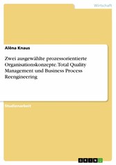 Zwei ausgewählte prozessorientierte Organisationskonzepte. Total Quality Management und Business Process Reengineering