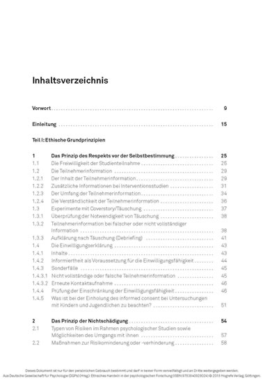 Ethisches Handeln in der psychologischen Forschung