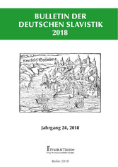 Bulletin der Deutschen Slavistik 2018