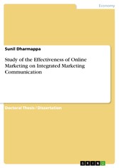 Study of the Effectiveness of Online Marketing on Integrated Marketing Communication