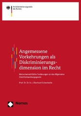 Angemessene Vorkehrungen als Diskriminierungsdimension im Recht