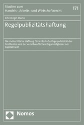 Regelpublizitätshaftung