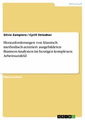 Herausforderungen von klassisch methodisch-zentriert ausgebildeten Business Analysten im heutigen komplexen Arbeitsumfeld