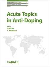 Acute Topics in Anti-Doping