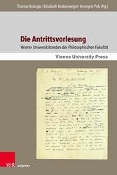 Die Antrittsvorlesung