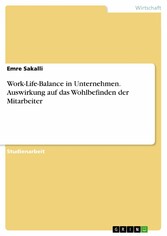 Work-Life-Balance in Unternehmen. Auswirkung auf das Wohlbefinden der Mitarbeiter