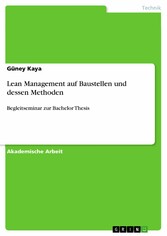 Lean Management auf Baustellen und dessen Methoden