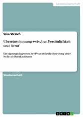 Übereinstimmung zwischen Persönlichkeit und Beruf