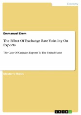 The Effect Of Exchange Rate Volatility On Exports