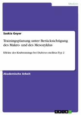 Trainingsplanung unter Berücksichtigung des Makro- und des Mesozyklus