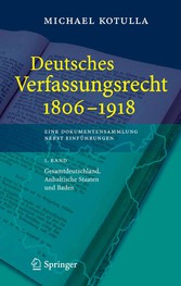 Deutsches Verfassungsrecht 1806 - 1918