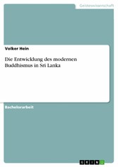 Die Entwicklung des modernen Buddhismus in Sri Lanka