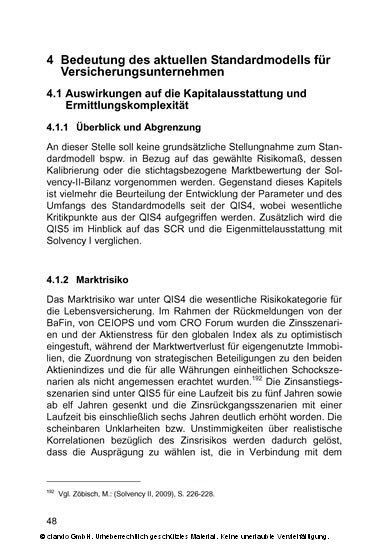 Auswirkungen von Solvency II (Stand: QIS5) auf Versicherungsunternehmen