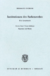 Institutionen des Sachenrechts.