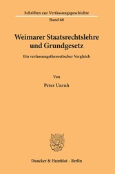 Weimarer Staatsrechtslehre und Grundgesetz.