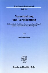 Vorenthaltung und Verpflichtung.