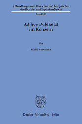 Ad-hoc-Publizität im Konzern.