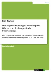 Leistungsentwicklung in Wettkämpfen. Gibt es geschlechtsspezifische Unterschiede?