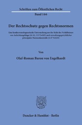 Der Rechtsschutz gegen Rechtsnormen.