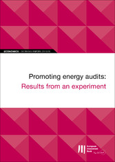 EIB Working Papers 2019/06 - Promoting energy audits: Results from an experiment