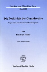 Die Positivität der Grundrechte.