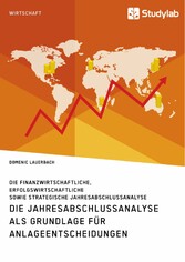 Die Jahresabschlussanalyse als Grundlage für Anlageentscheidungen. Die finanzwirtschaftliche, erfolgswirtschaftliche sowie strategische Jahresabschlussanalyse