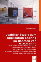 Usability Studie zum Application Sharing im Rahmen von NetMeeting