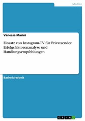 Einsatz von Instagram-TV für Privatsender. Erfolgsfaktorenanalyse und Handlungsempfehlungen