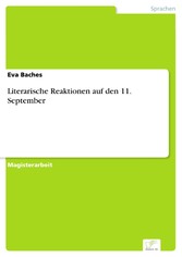 Literarische Reaktionen auf den 11. September