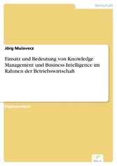 Einsatz und Bedeutung von Knowledge Management und Business Intelligence im Rahmen der Betriebswirtschaft