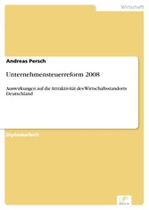 Unternehmensteuerreform 2008