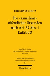 Die 'Annahme' öffentlicher Urkunden nach Art. 59 Abs. 1 EuErbVO