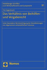 Das Verhältnis von Beihilfen- und Vergaberecht