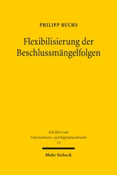 Flexibilisierung der Beschlussmängelfolgen