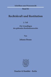 Rechtskraft und Restitution.