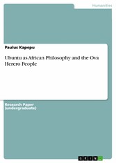 Ubuntu as African Philosophy and the Ova Herero People