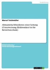 Abmanteln/Abisolieren einer Leitung (Unterweisung Elektroniker/-in für Betriebstechnik)