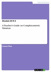 A Teacher's Guide on Complexometric Titration