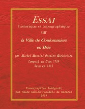 Essai historique et topographique sur la ville de Coulommiers en Brie